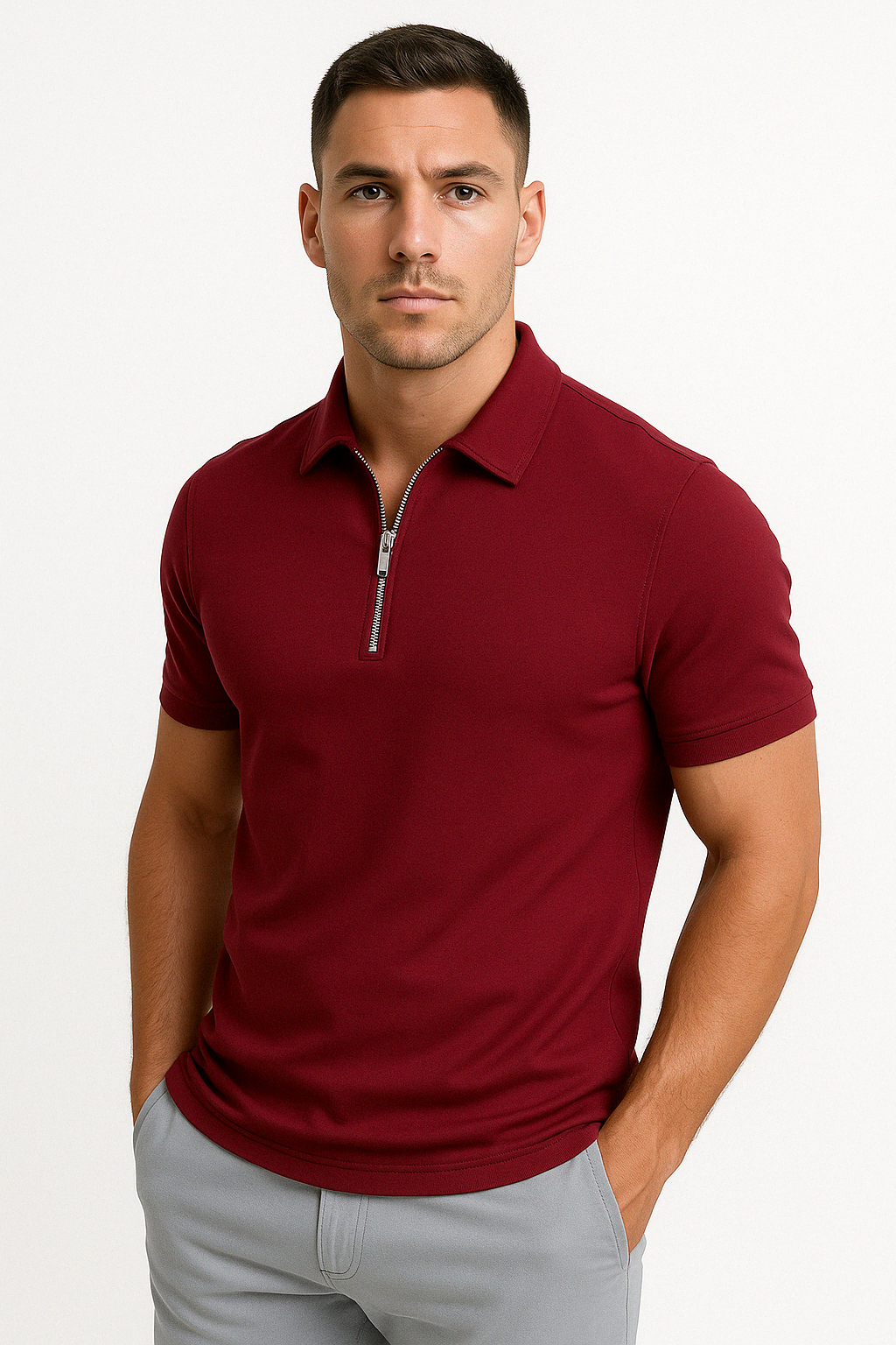 GREGORIO | CONTEMPORARY HIGH-ZIP POLO
