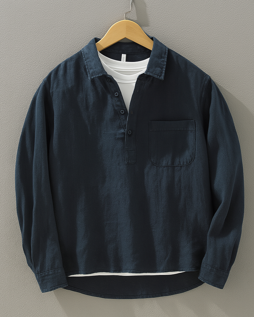 LOUIS | Cotton-Linen Blend Shirt