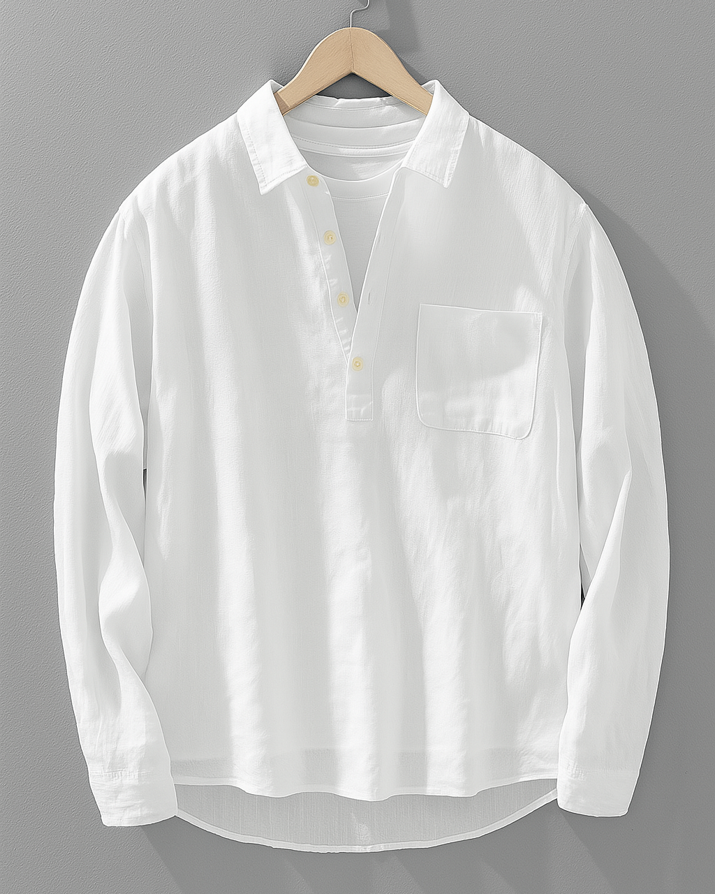 LOUIS | Cotton-Linen Blend Shirt