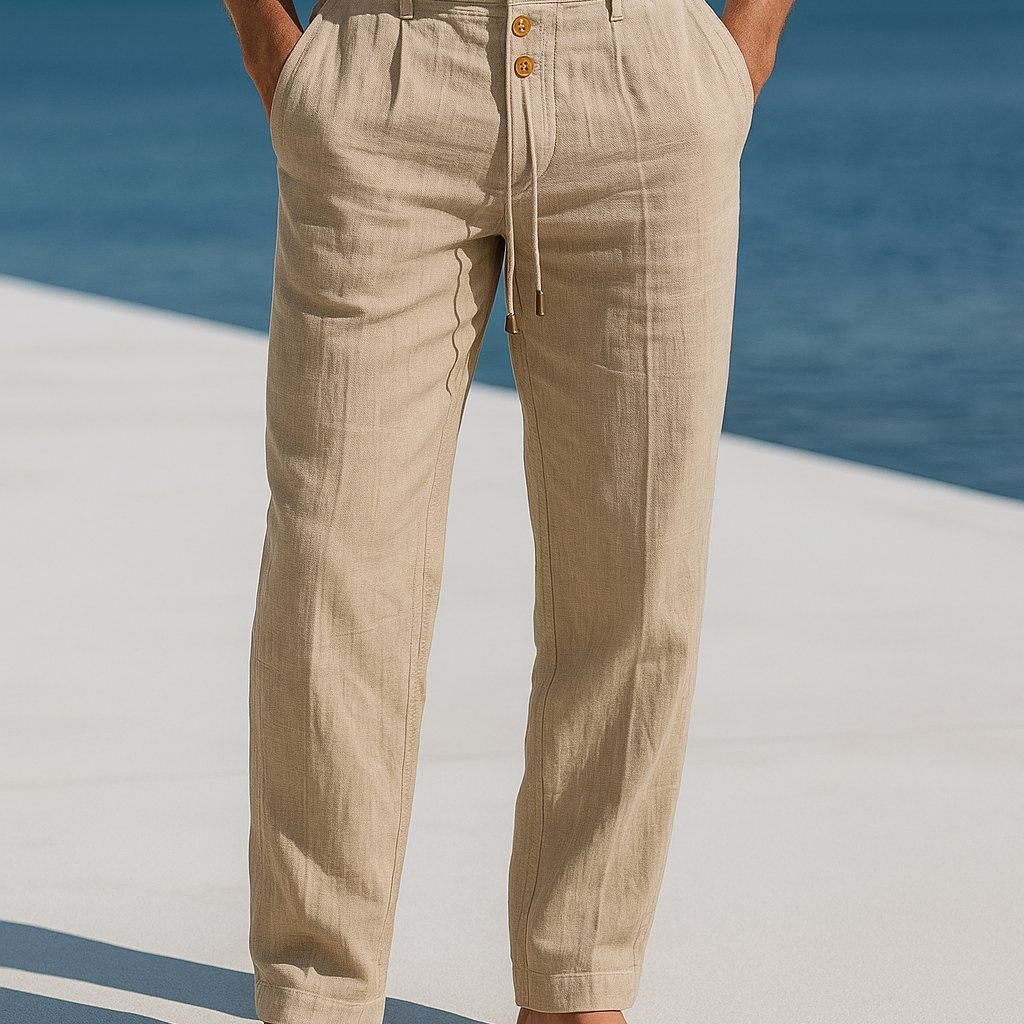 MATTEO | Breezy Linen Summer Trousers