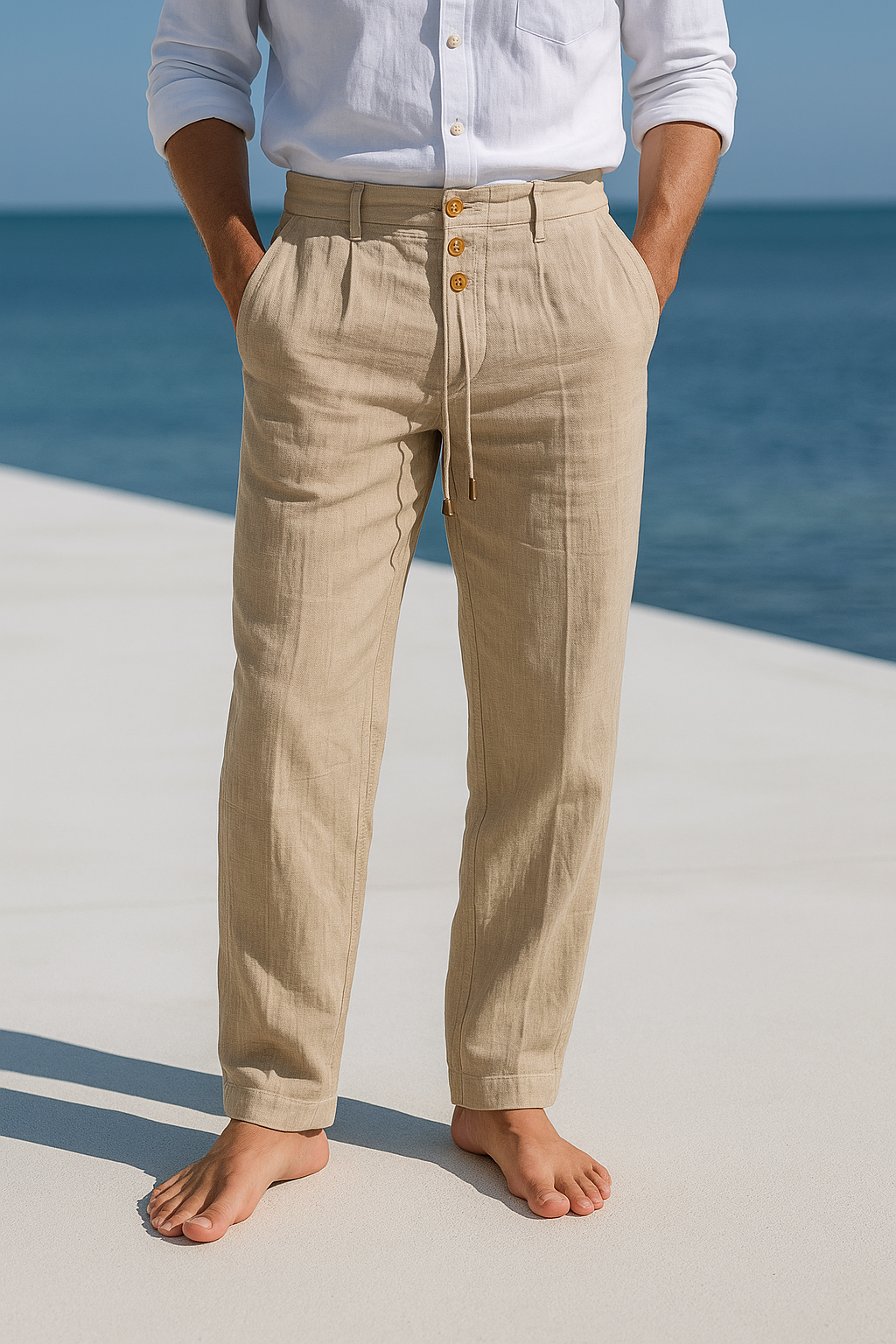MATTEO | Breezy Linen Summer Trousers