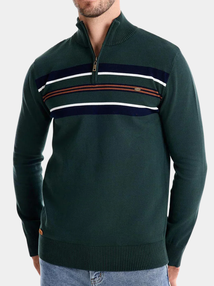 Striped Soft Cotton Sweater