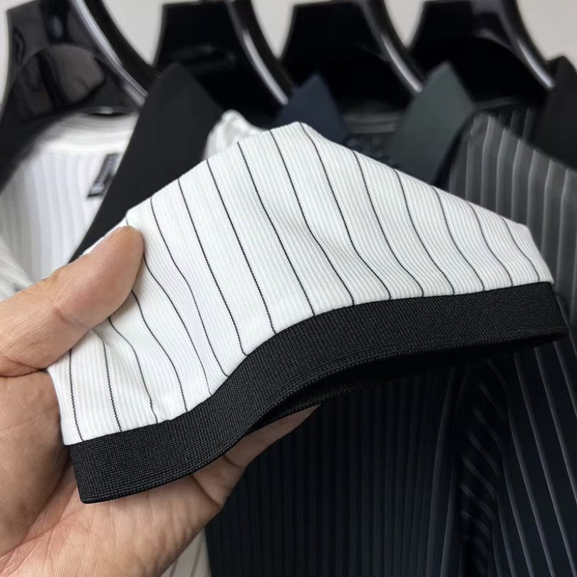 Refined Striped Polo Shirt