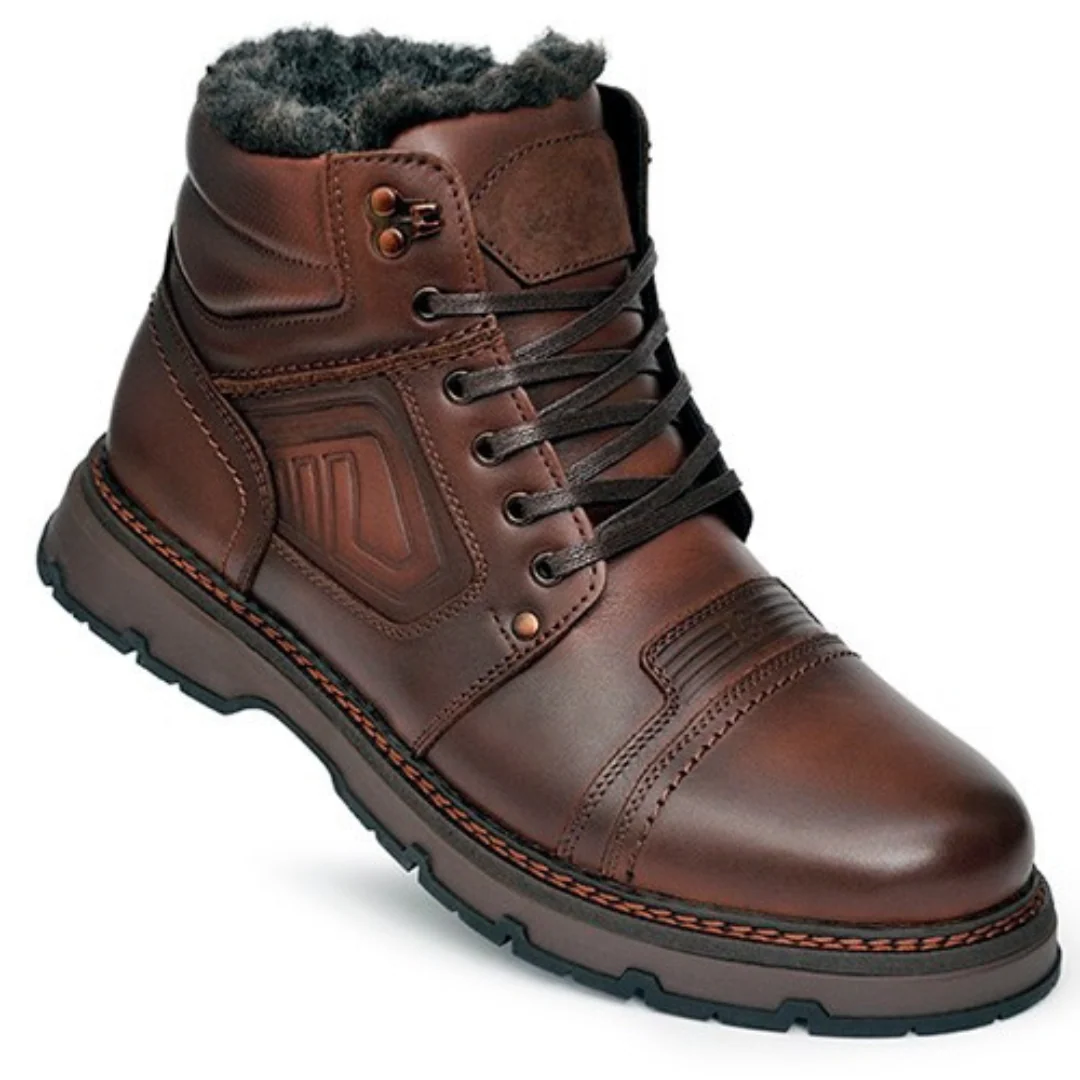 Men's Leather Orthopedic Boots for Ultimate Comfort