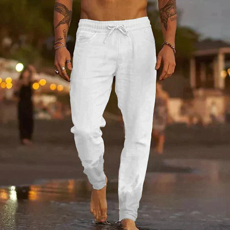 Lightweight Linen Beach Trousers