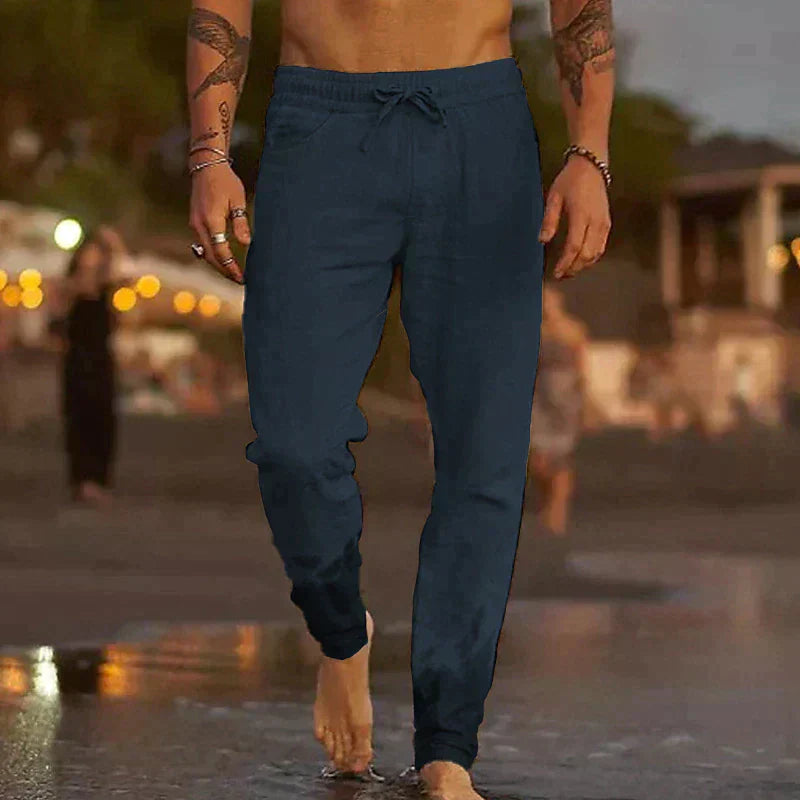 Lightweight Linen Beach Trousers