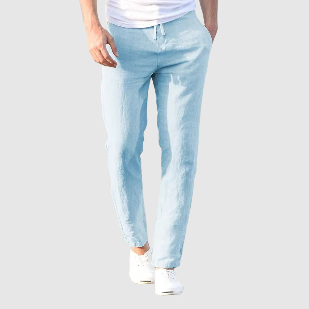 Dan | Cotton-Linen Blend Pants