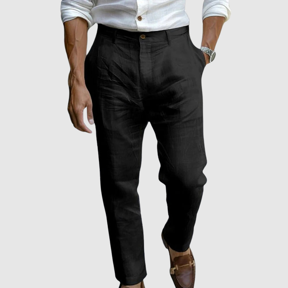 Moretti | Breezy Linen Trousers