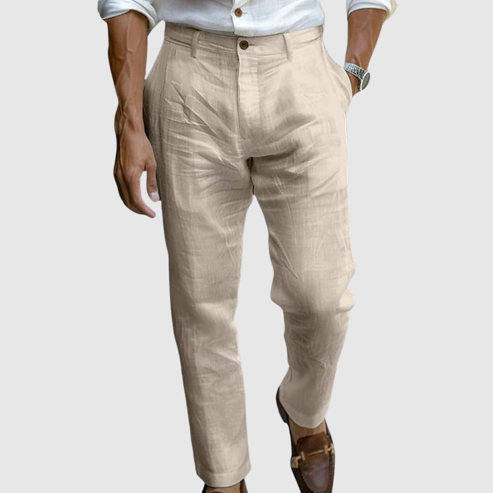 Moretti | Breezy Linen Trousers