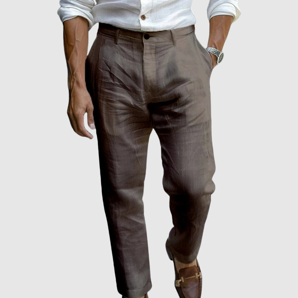Moretti | Breezy Linen Trousers