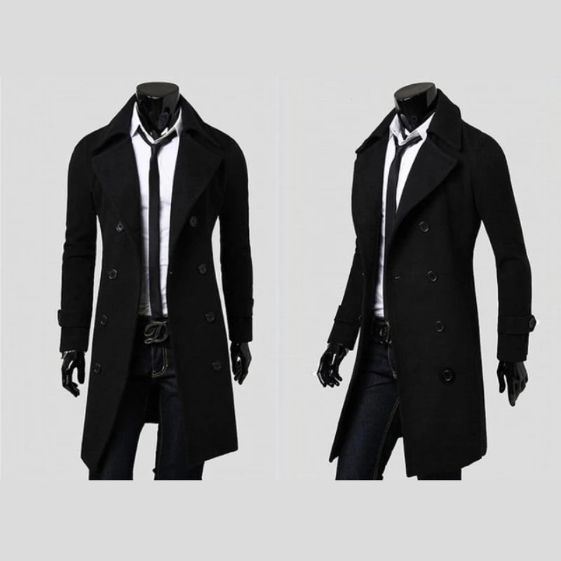 Double-Breasted Wool Coat
