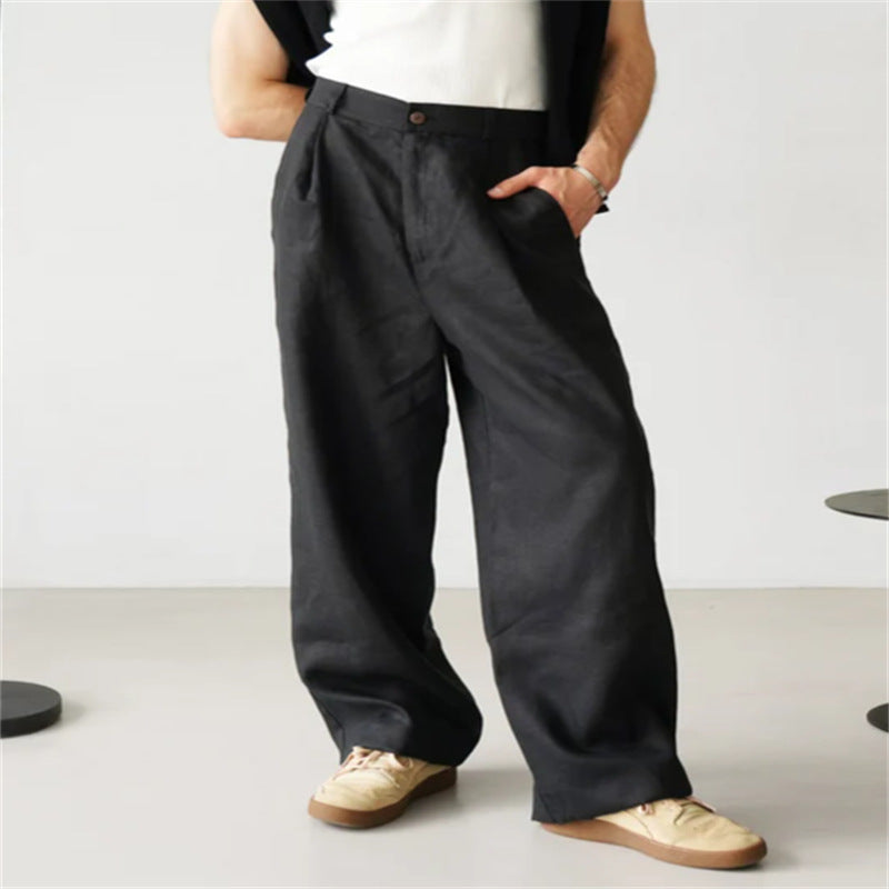 ÉTIENNE | Relaxed-Fit Linen Trousers