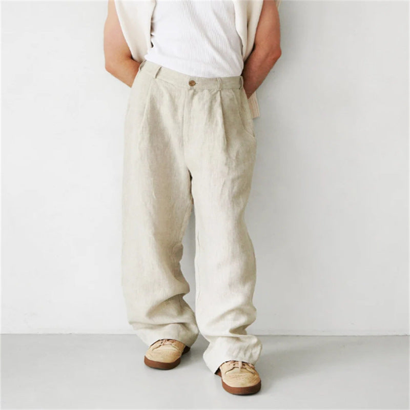 ÉTIENNE | Relaxed-Fit Linen Trousers