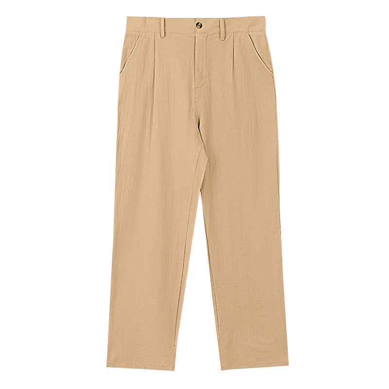 NICCOLÒ | Relaxed Fit Linen Wide-Leg Pants