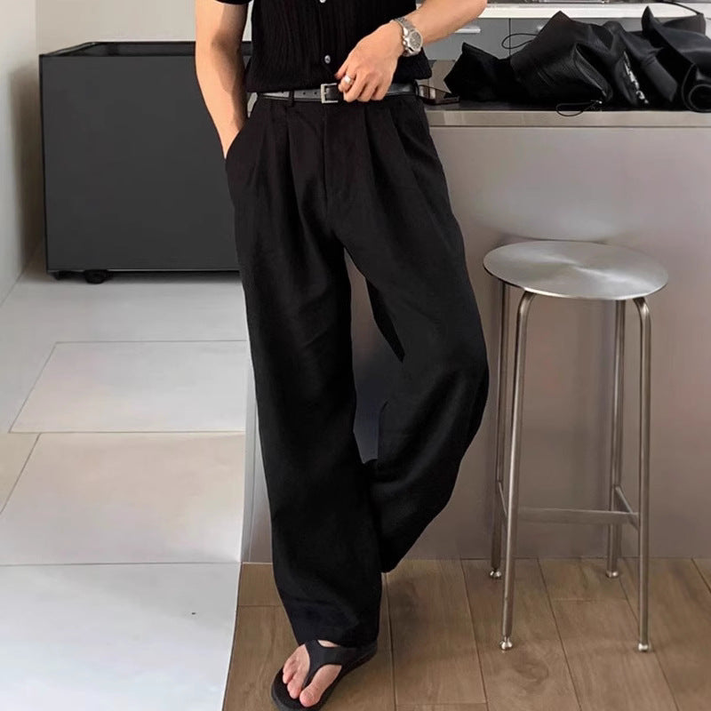 LOUIS | Relaxed Fit Linen Wide-Leg Trousers