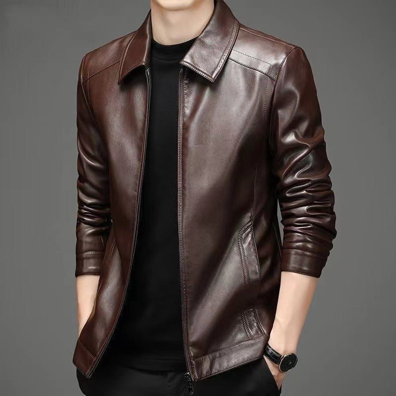 Men's Casual Leather Jacket