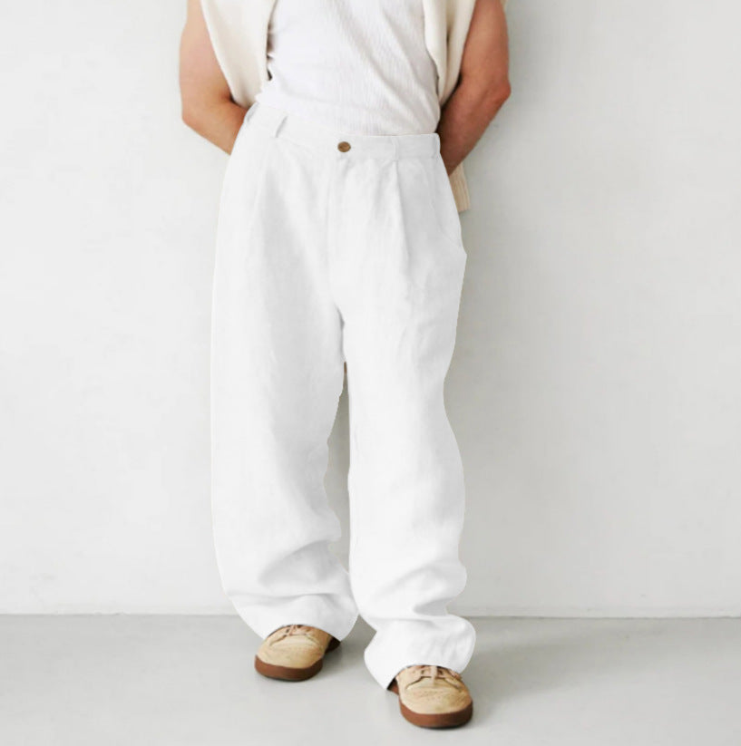 ÉTIENNE | Relaxed-Fit Linen Trousers