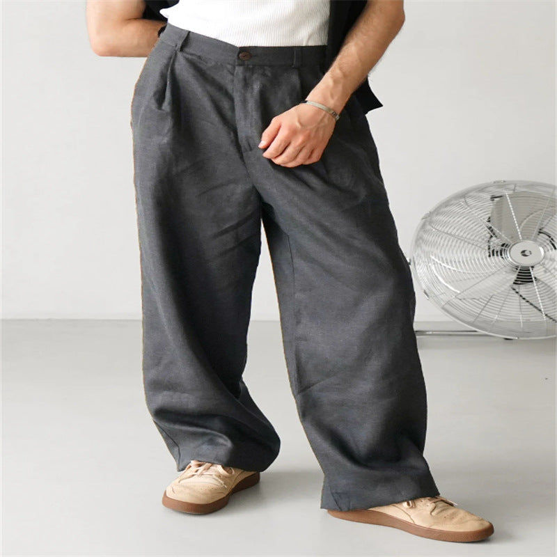 ÉTIENNE | Relaxed-Fit Linen Trousers