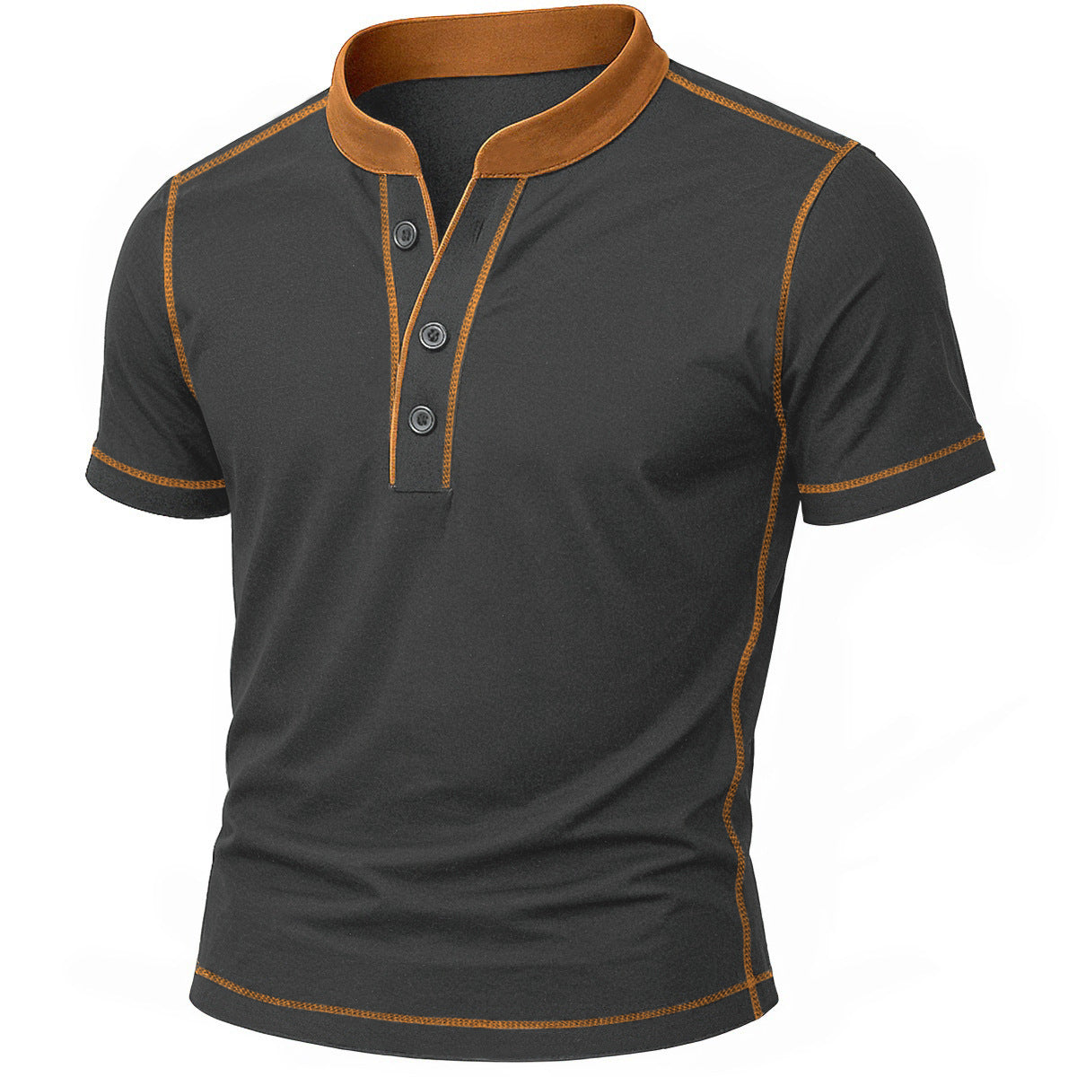 OLIVIER | Henley Shirt with Ember Trim