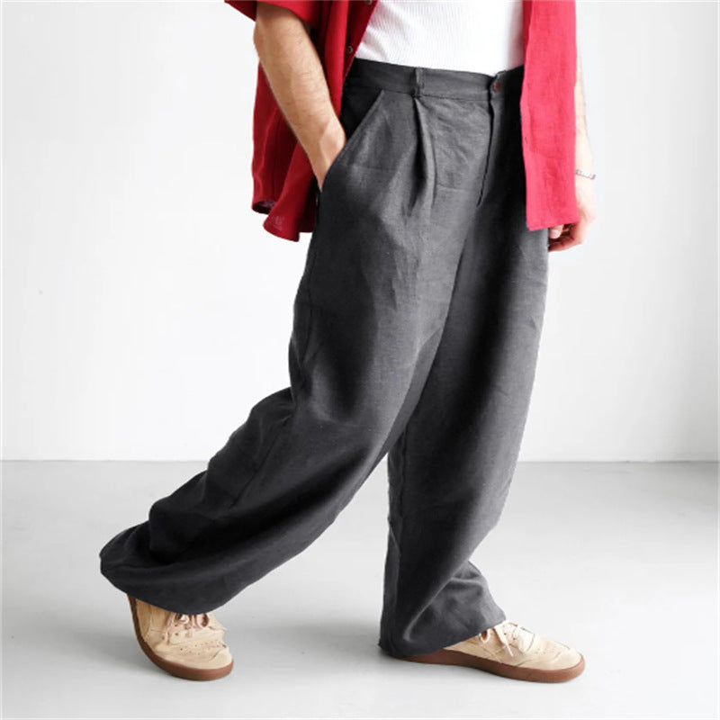 ÉTIENNE | Relaxed-Fit Linen Trousers