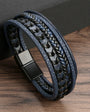 Premium Men's Leather Bracelet - Luxury Style