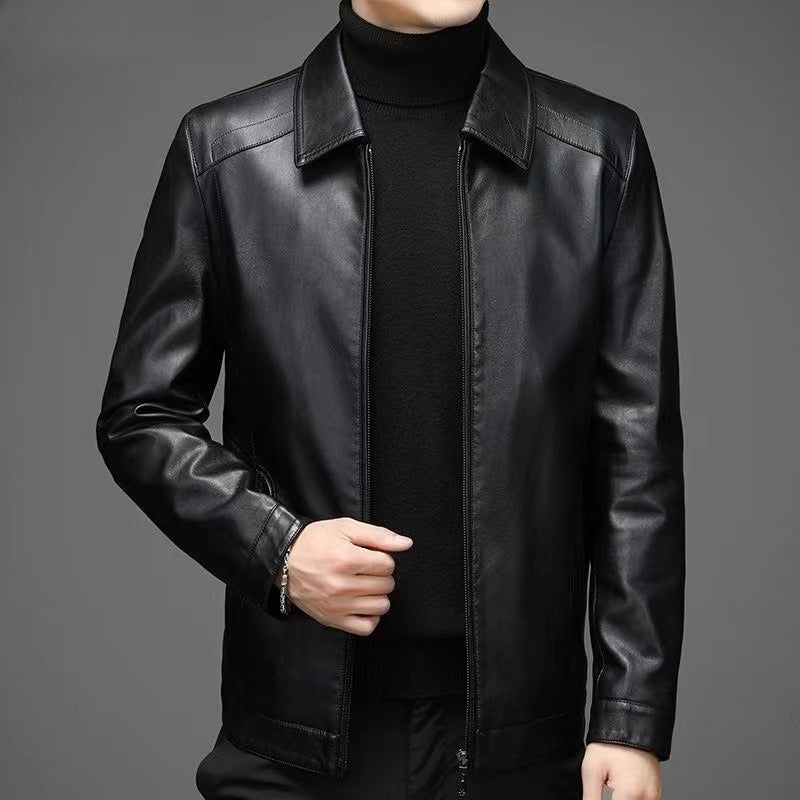 Men's Casual Leather Jacket