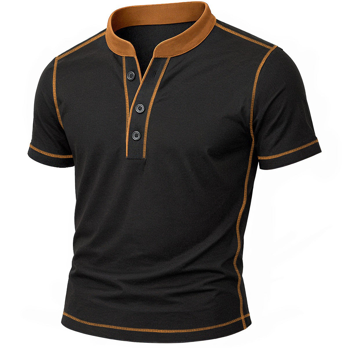 OLIVIER | Henley Shirt with Ember Trim