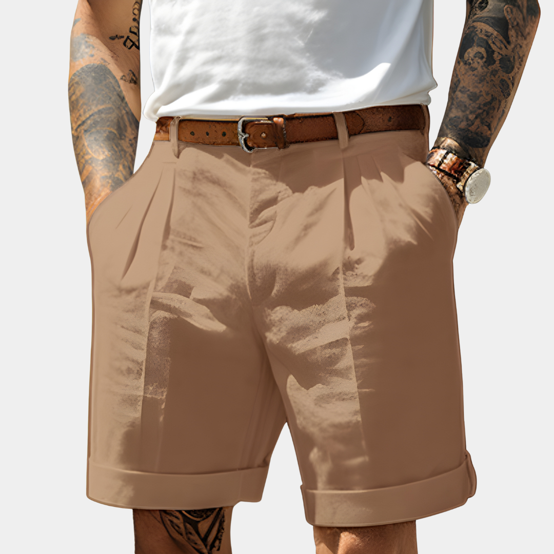 Elegant Breathable Cotton Bermuda Shorts