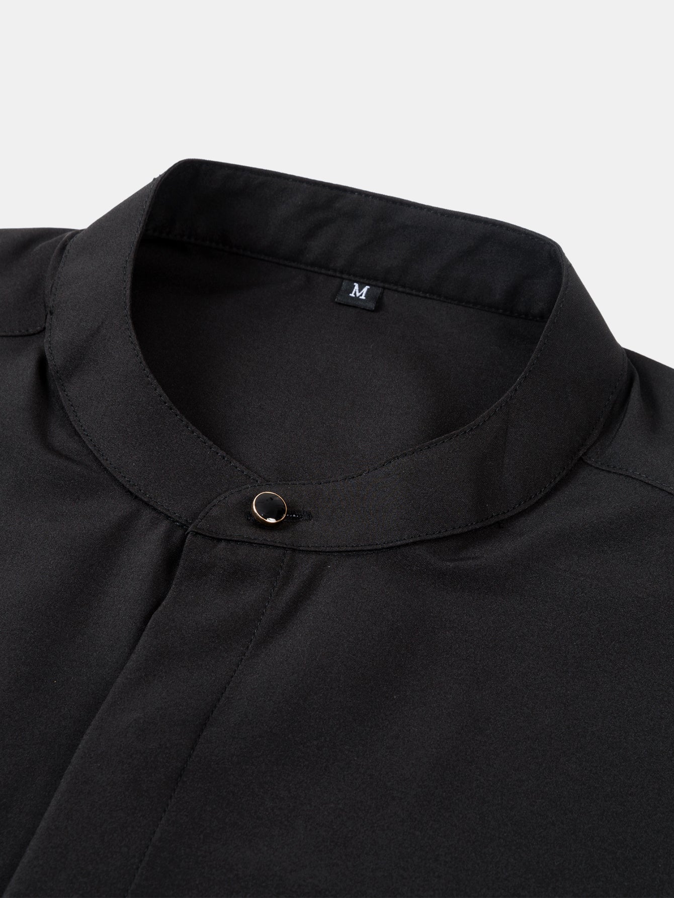 Chic High Collar Shirt with Flared Leg Slim Fit Trousers