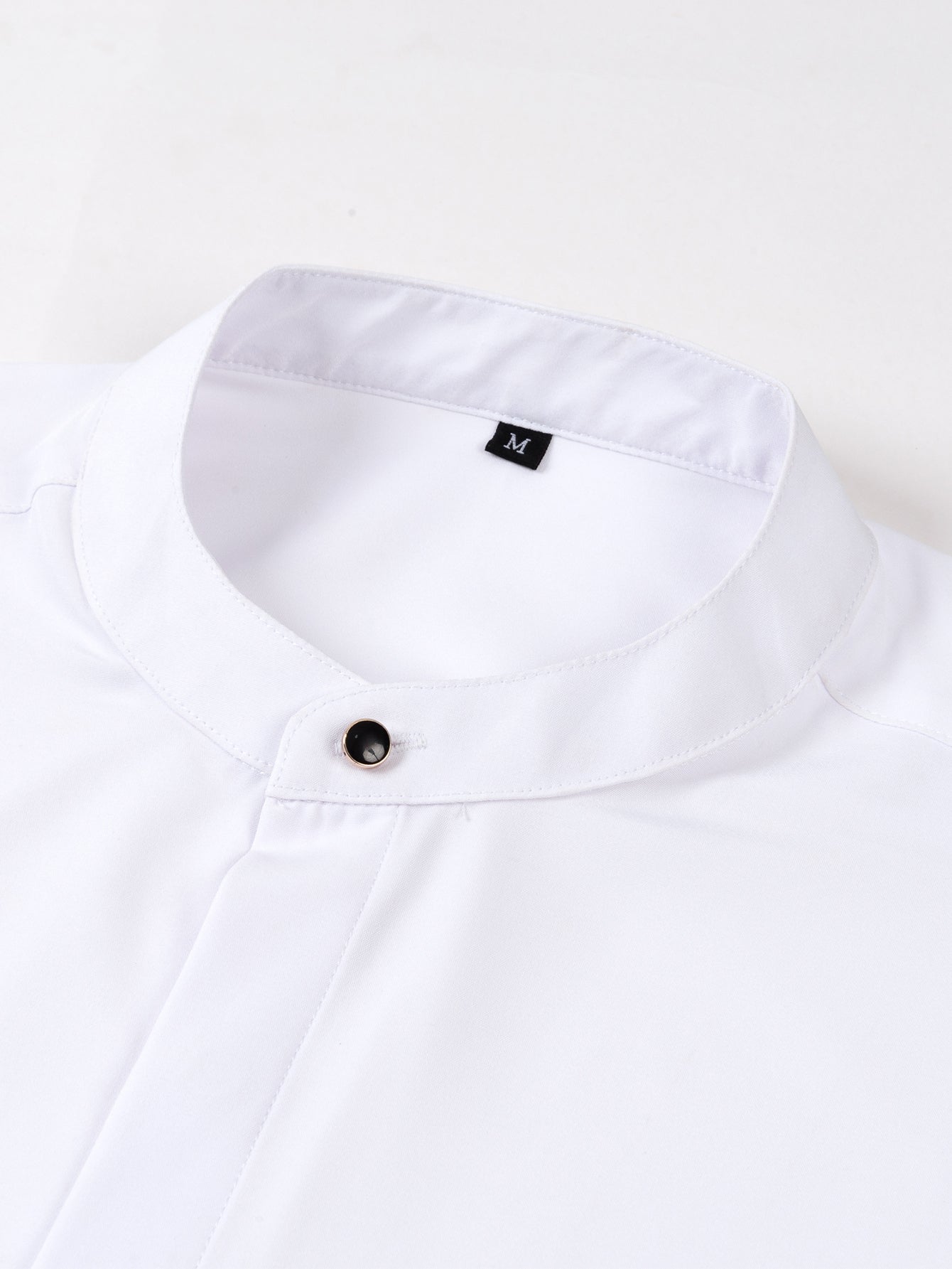 Chic High Collar Shirt with Flared Leg Slim Fit Trousers