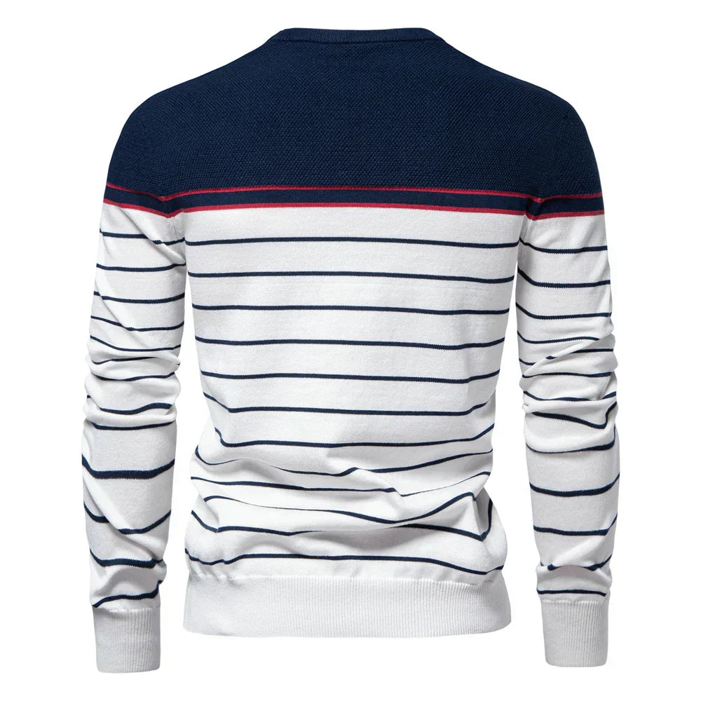 Men's Striped Pullover Sweatshirt