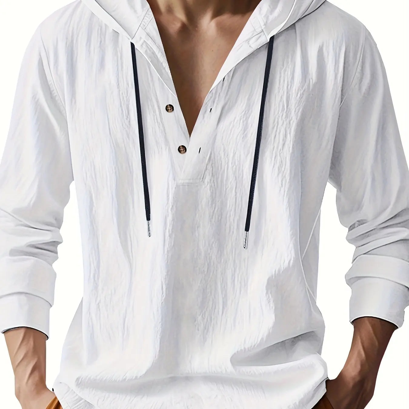 Luxury Hooded Linen Shirt
