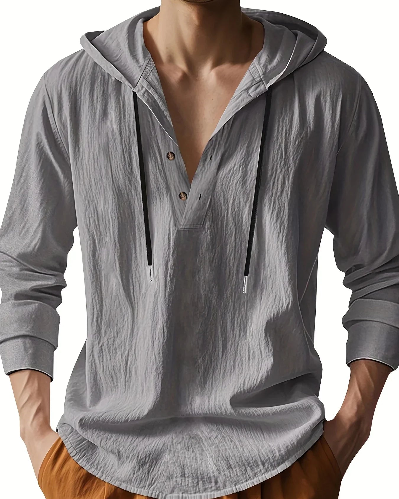 Luxury Hooded Linen Shirt
