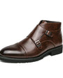 Double Buckle Monk Boots