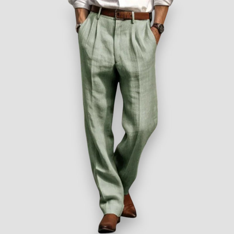 LÉONARD™ | ELEGANT LINEN TROUSERS