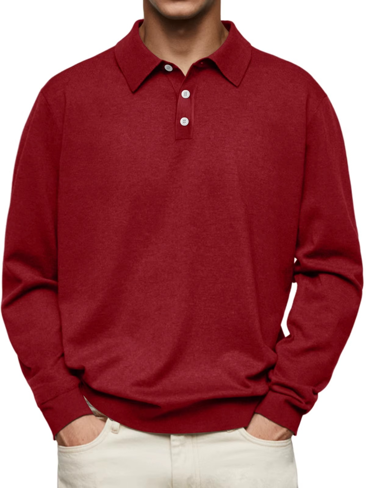 Classic Long Sleeve Polo Shirt