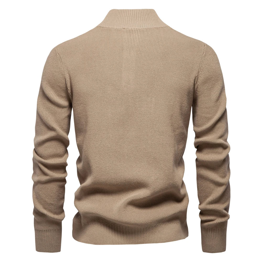 Men's Sweater with Button Detail