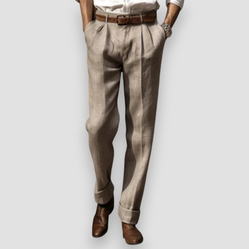 LÉONARD™ | ELEGANT LINEN TROUSERS