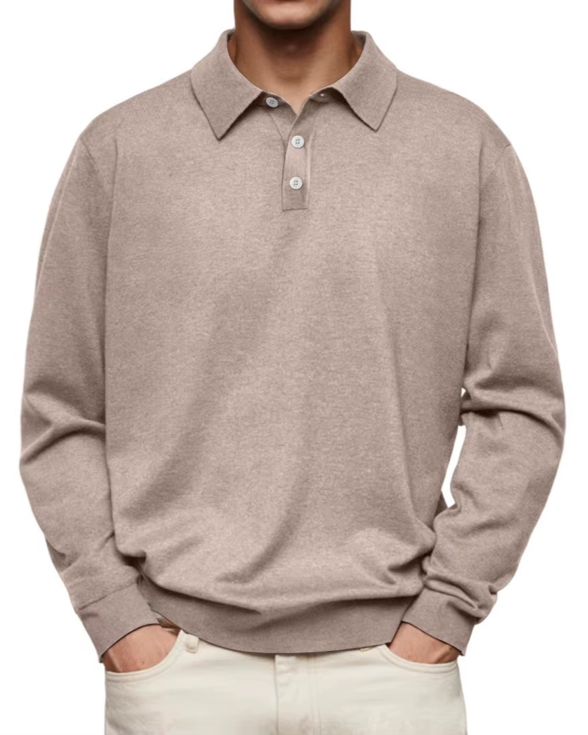Classic Long Sleeve Polo Shirt