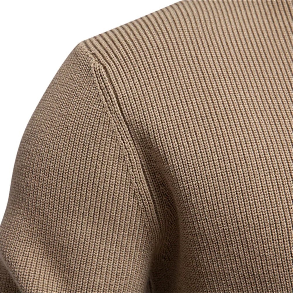Men's Sweater with Button Detail