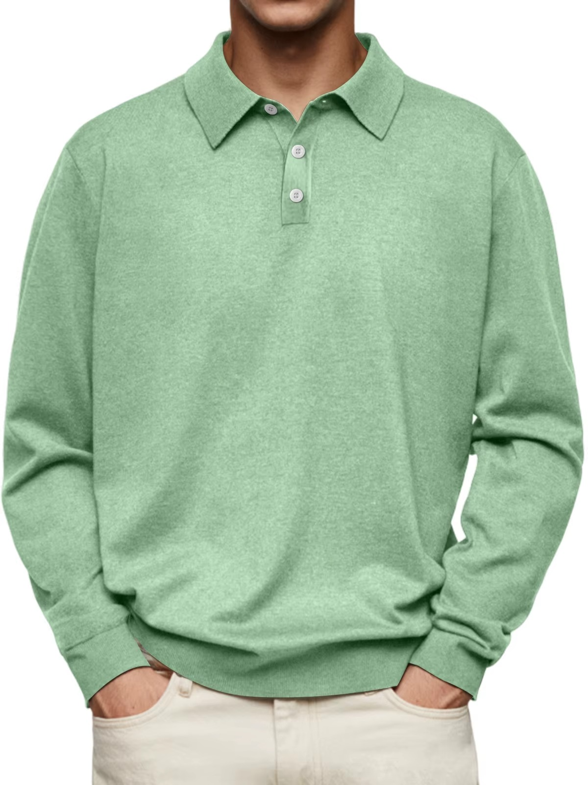 Classic Long Sleeve Polo Shirt