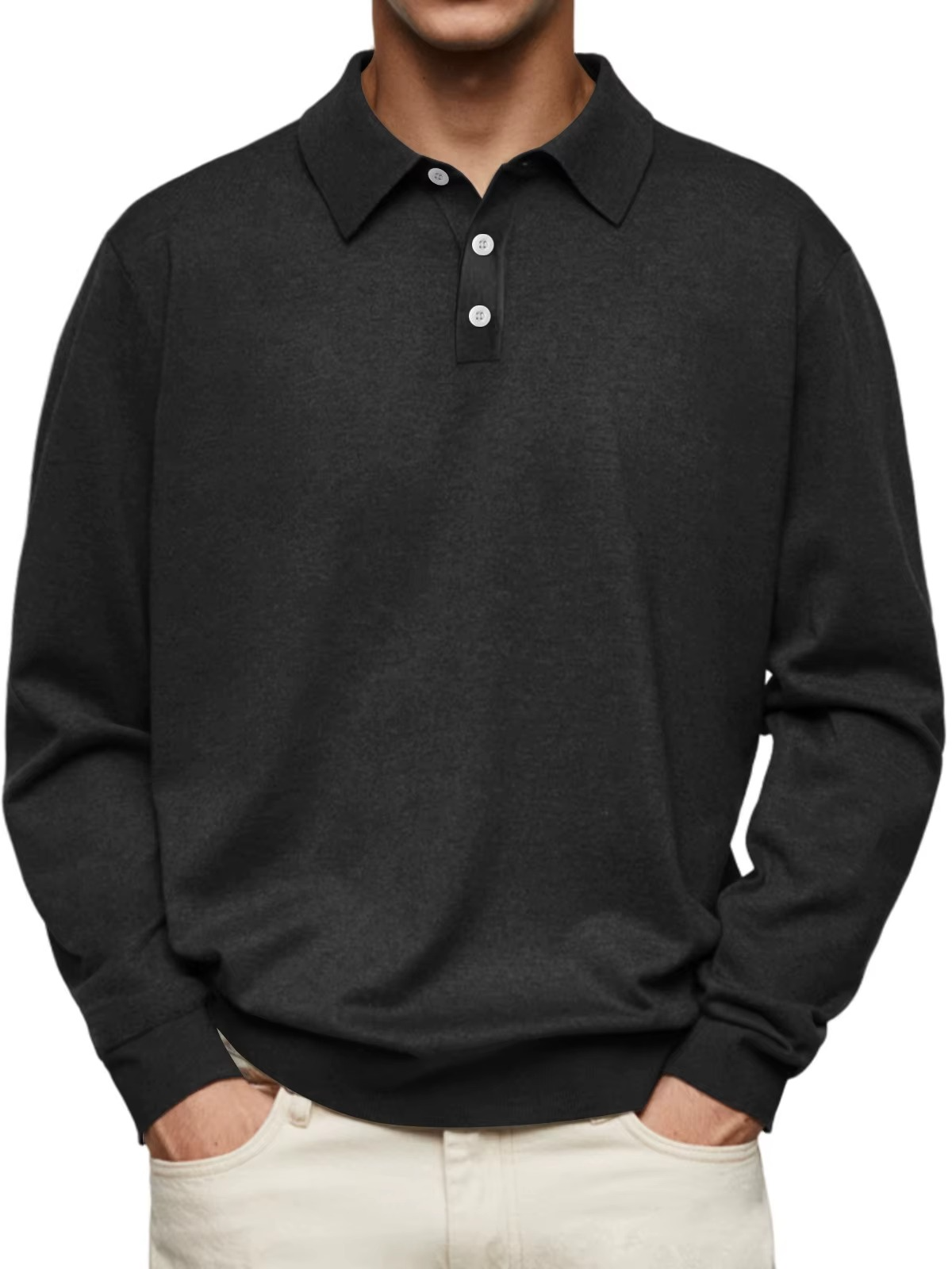Classic Long Sleeve Polo Shirt