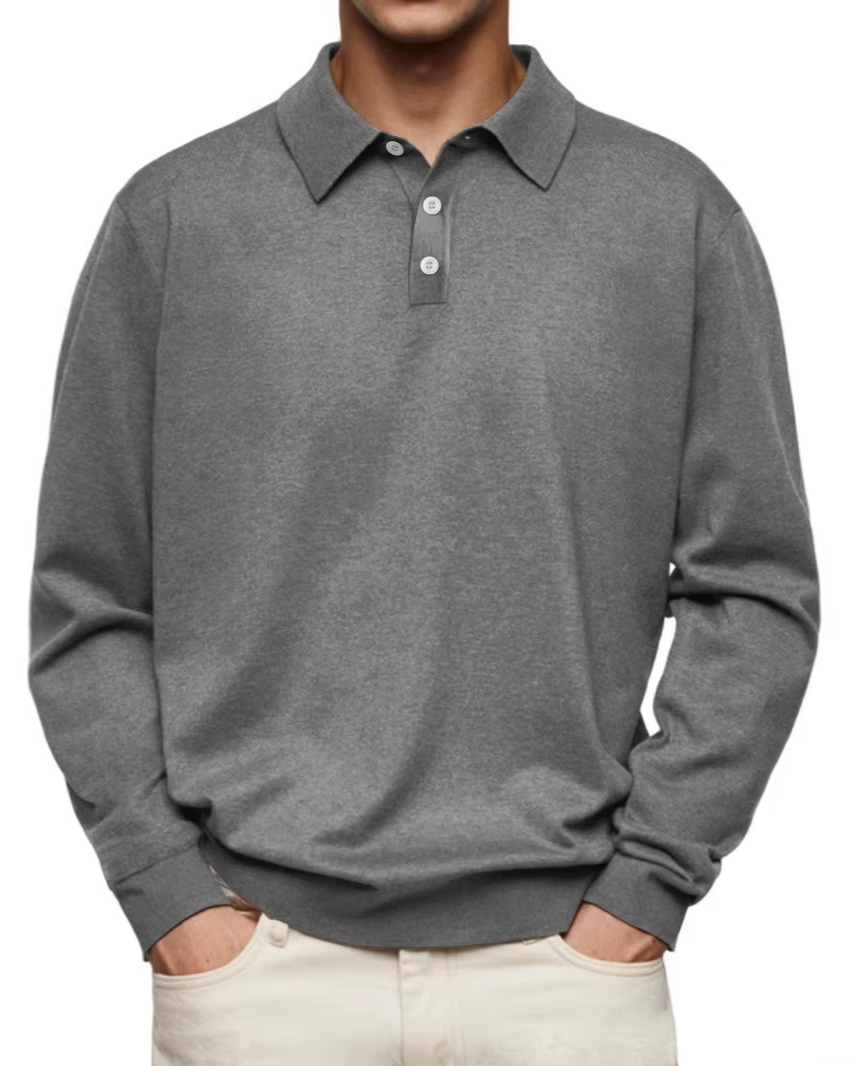 Classic Long Sleeve Polo Shirt