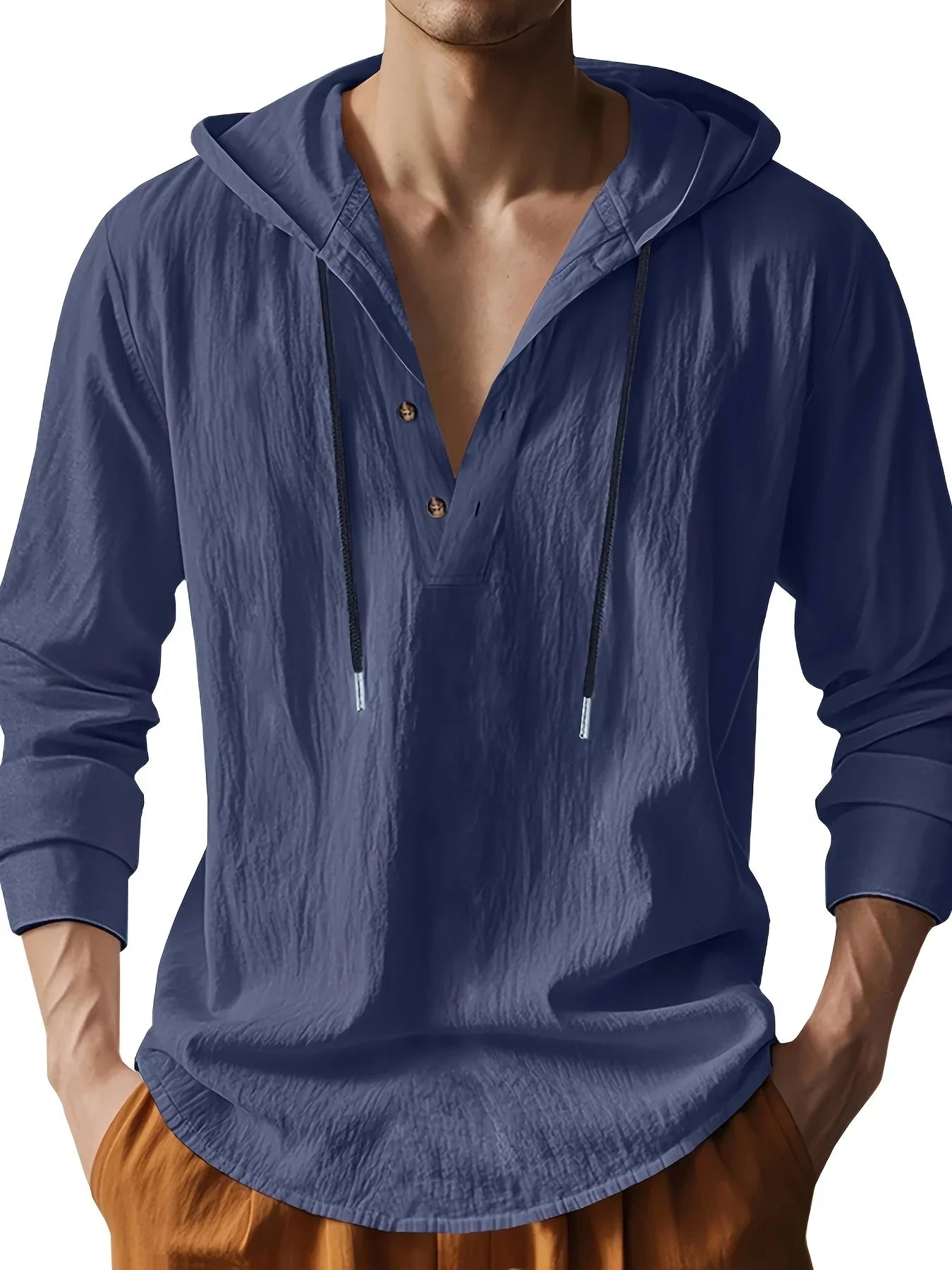 Luxury Hooded Linen Shirt