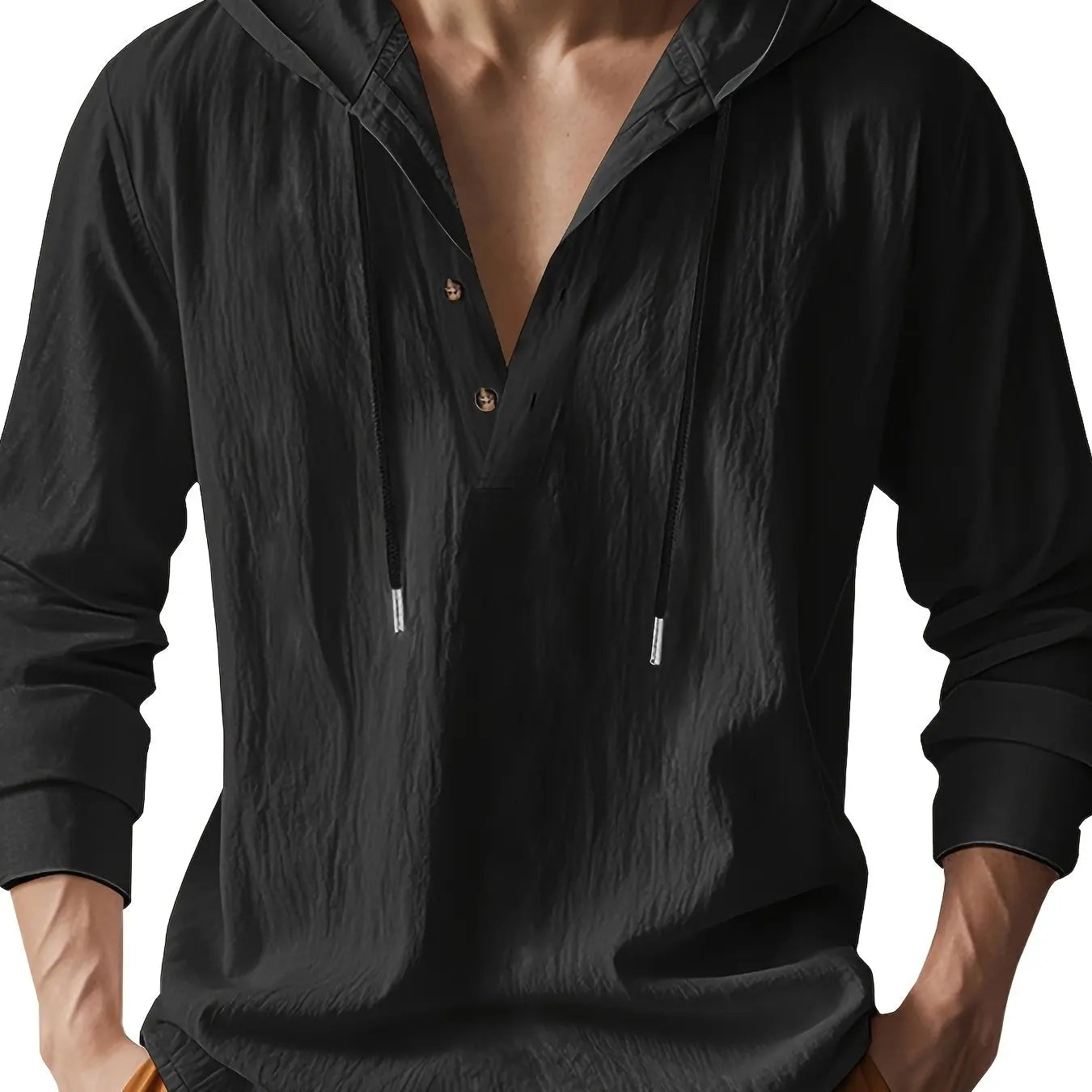 Luxury Hooded Linen Shirt