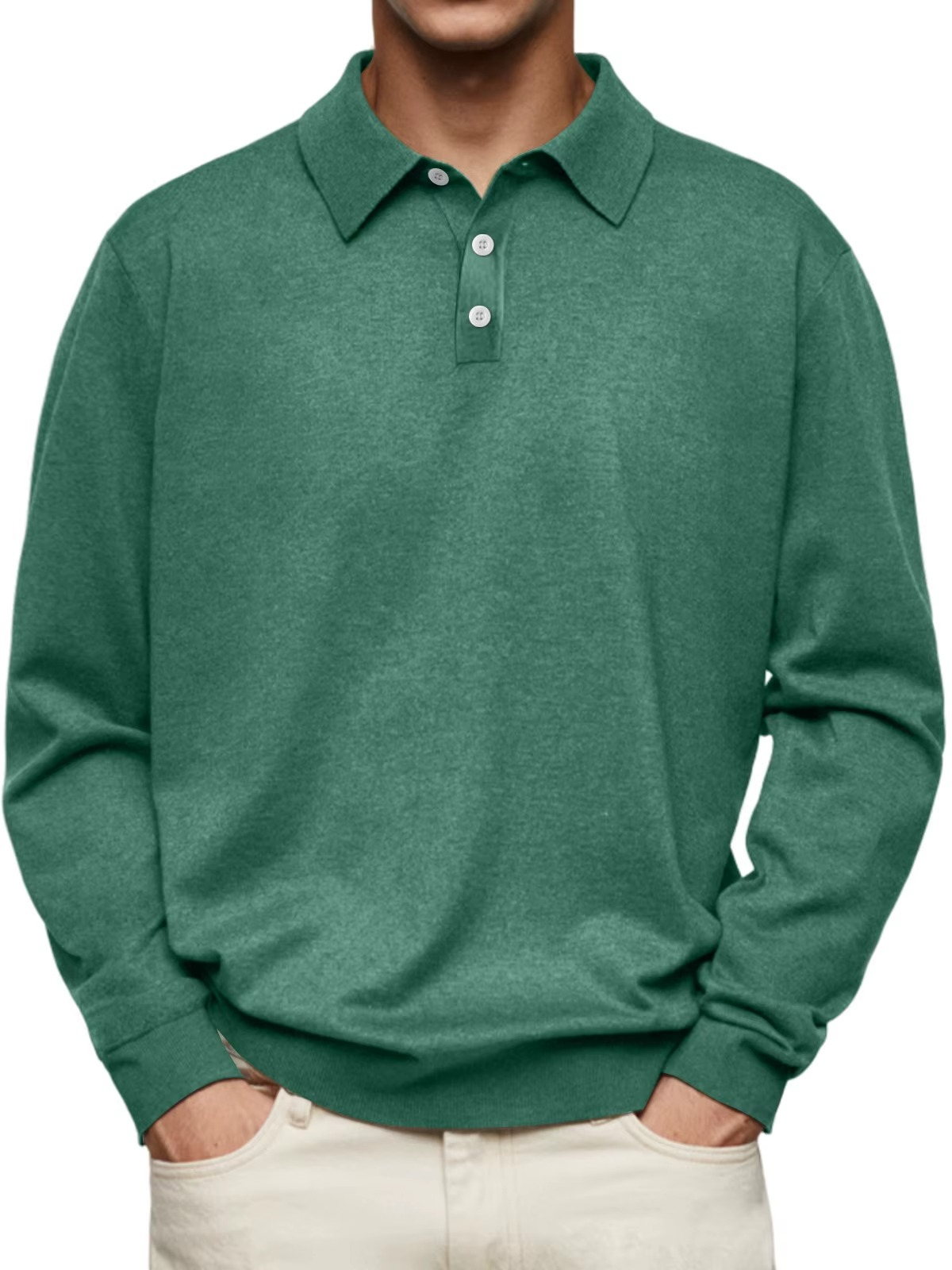 Classic Long Sleeve Polo Shirt