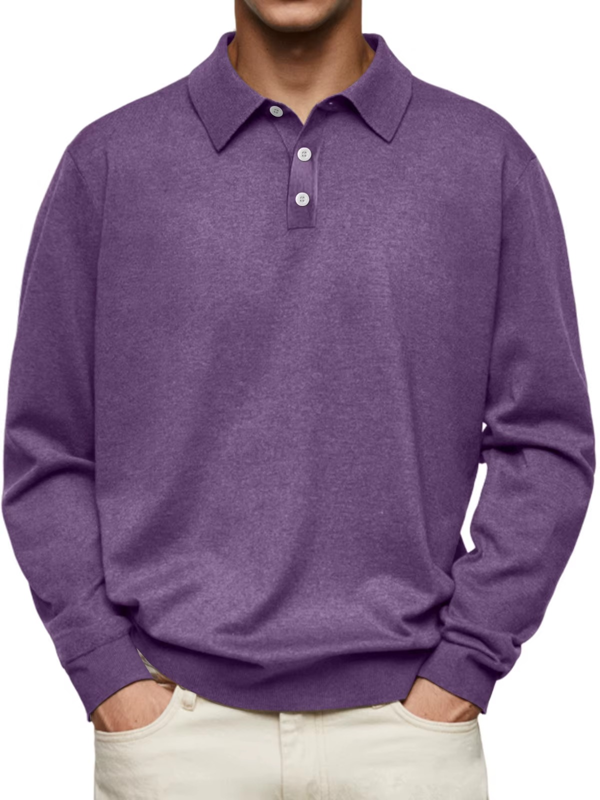Classic Long Sleeve Polo Shirt
