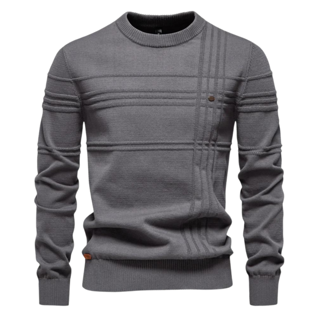Stylish Checked Pullover for Men - Elegant Design