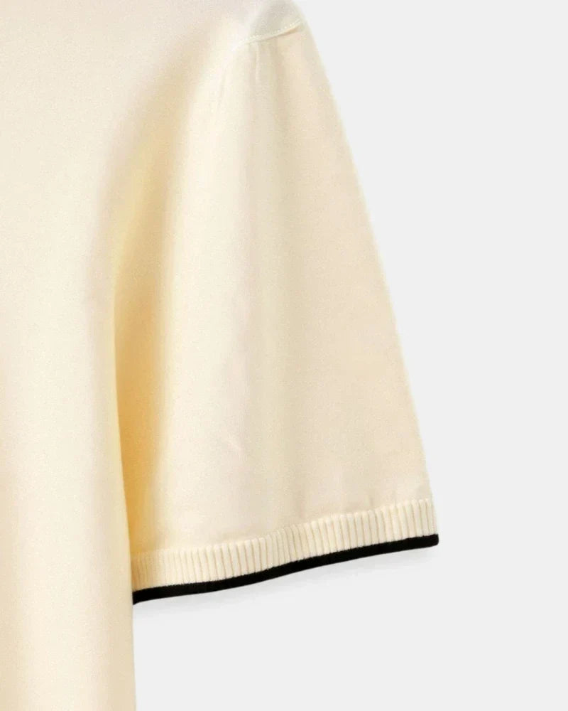 Personalized Piqué Polo Shirt with Contrasting Accents