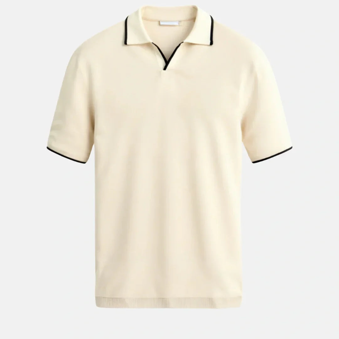 Personalized Piqué Polo Shirt with Contrasting Accents